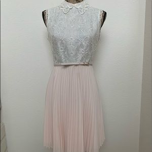 Ted Baker lace pleated dress Ted Baker Size 2